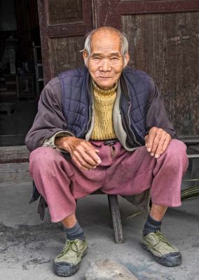 Sheila Coates - Annual Exhibition 2023 - Portrait Prints - 1st Place - Chinese Old Timer